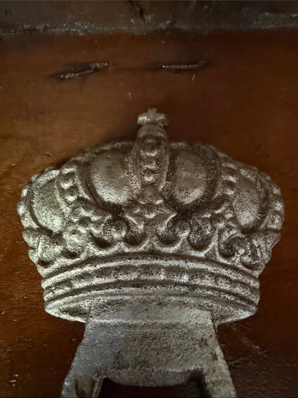 Decorative Crown Bottle Opener in Aged Silver Finish